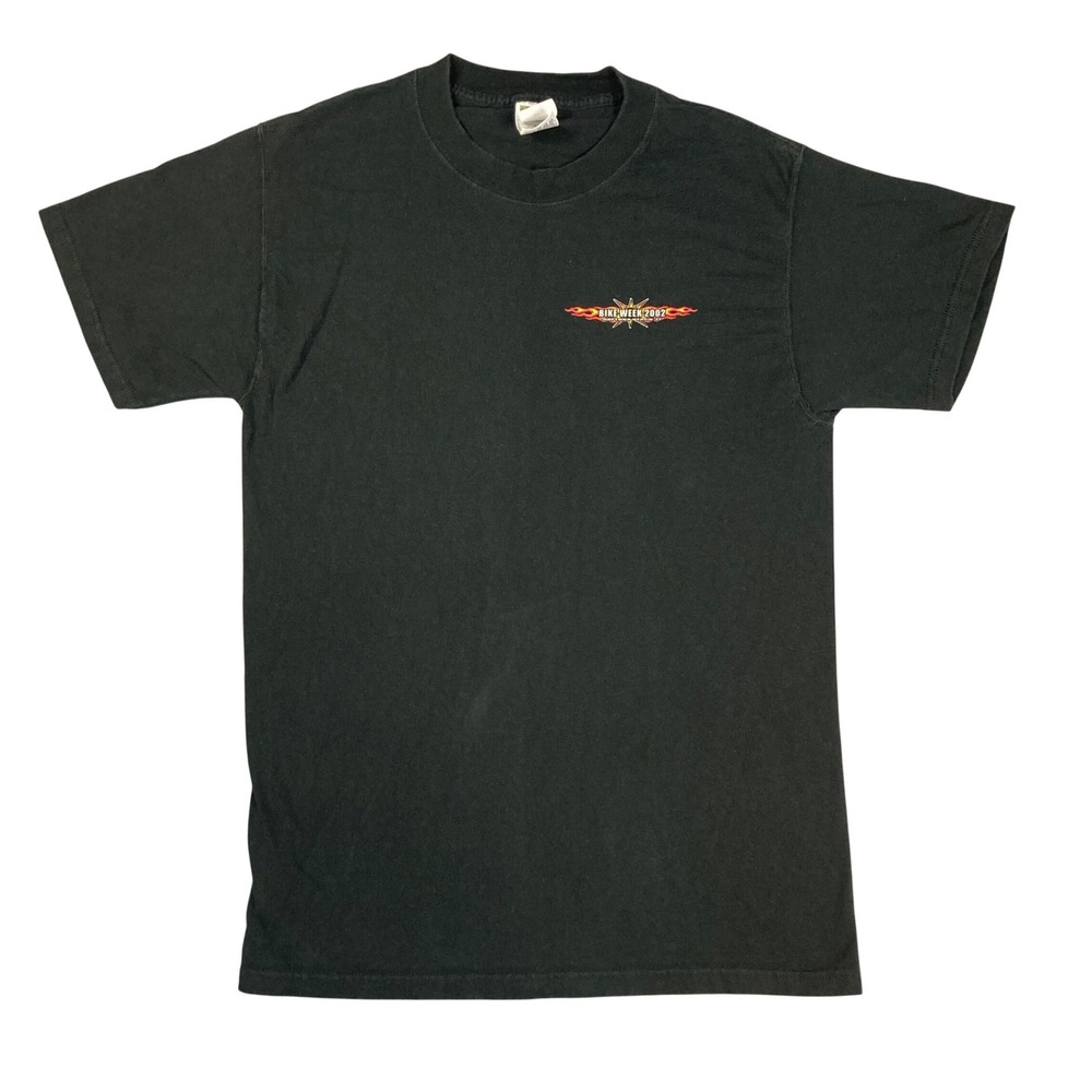 Vintage 2002 Daytona Beach Bike‎ Week T-Shirt Fruit of the Loom Wolves Black M